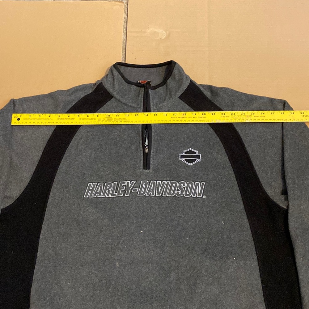 Mens Harley Davidson Fleece Pullover Jacket 2xl Gem